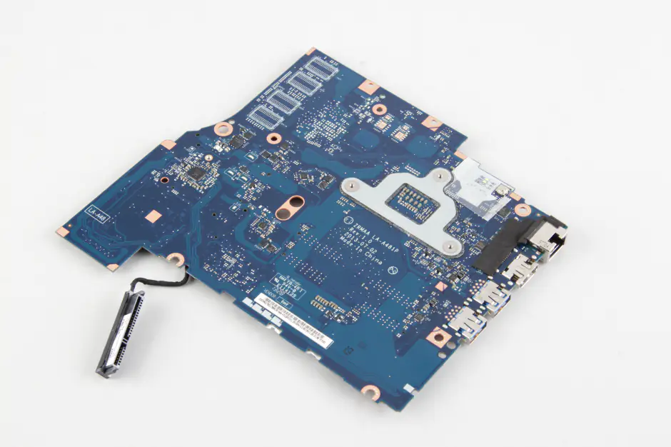 The back of the motherboard