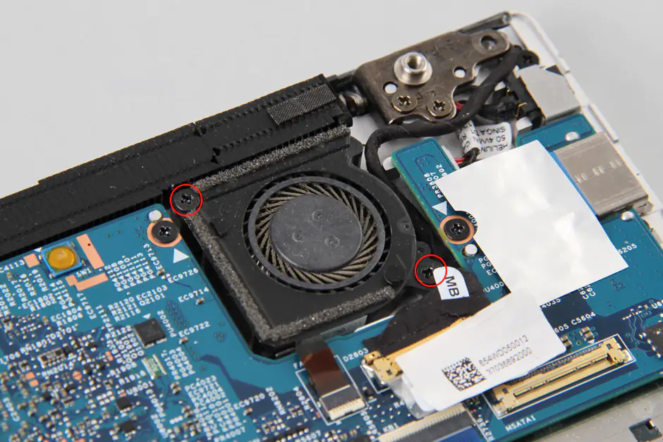 Remove the fan