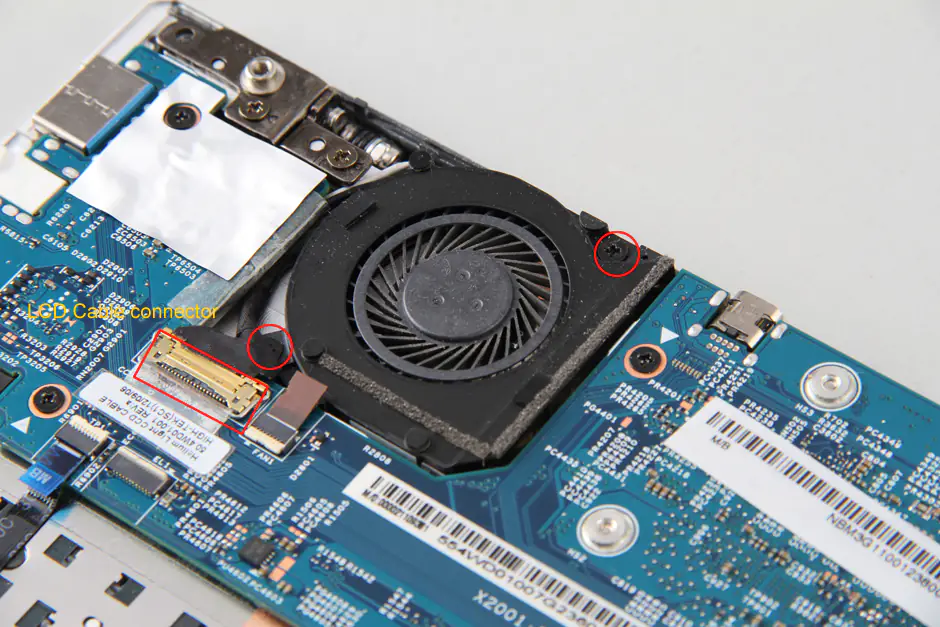 Remove the fan
