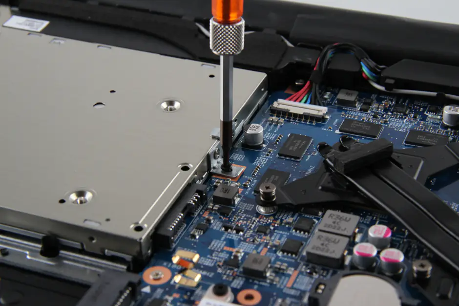 Remove the DVD drive