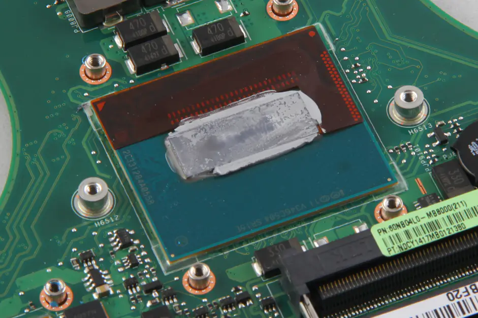 Asus G550JK Intel processor