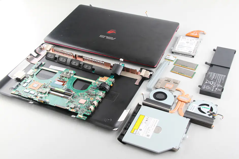 Asus G550JK internal parts