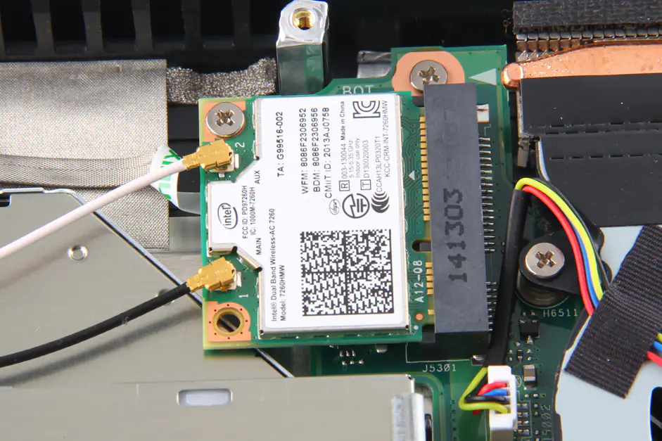 Remove the wireless card