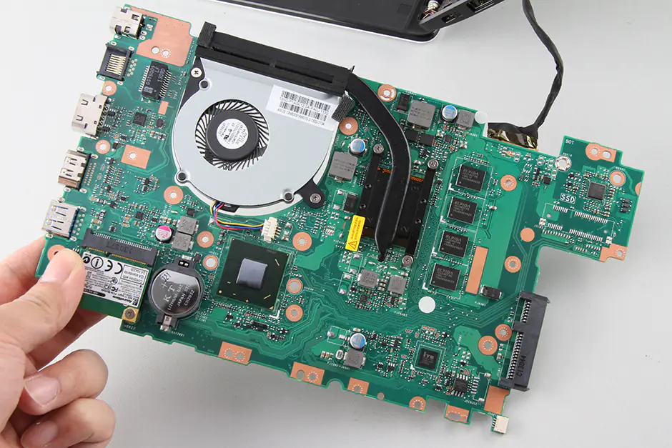 Remove the motherboard