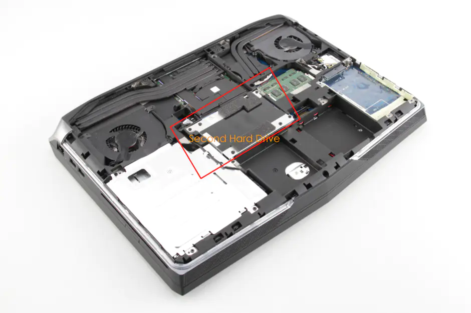 Remove the second hard drive