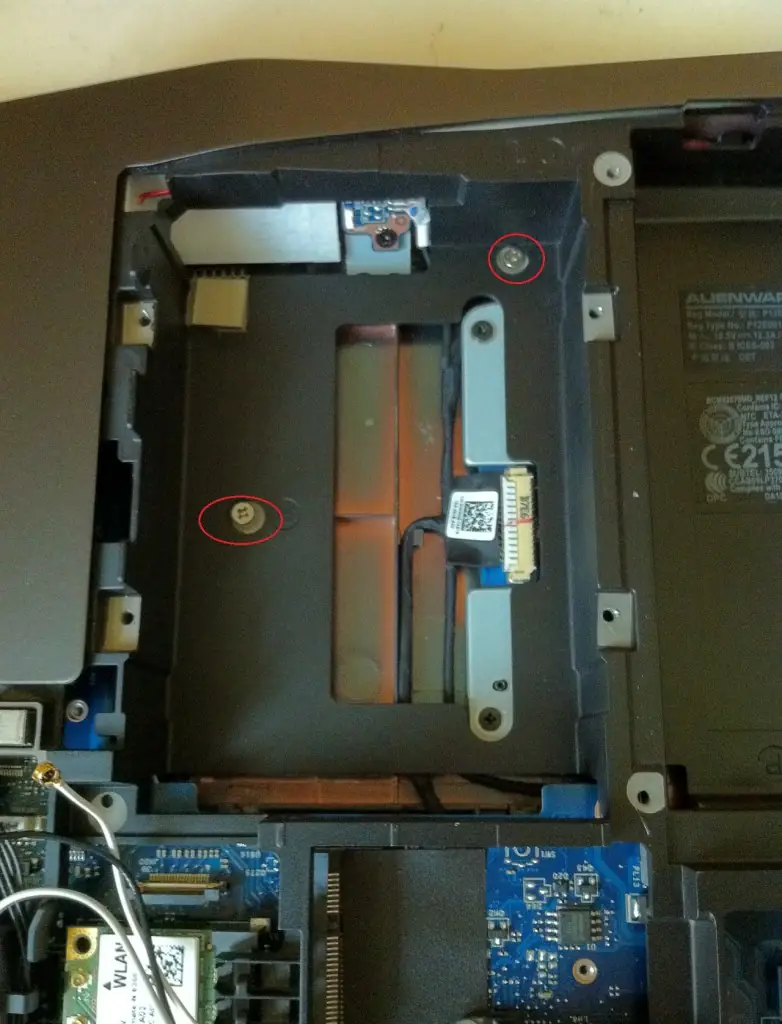 Remove the screws