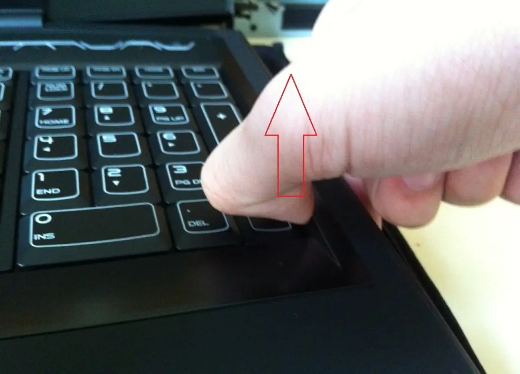 Lift the keyboard frame