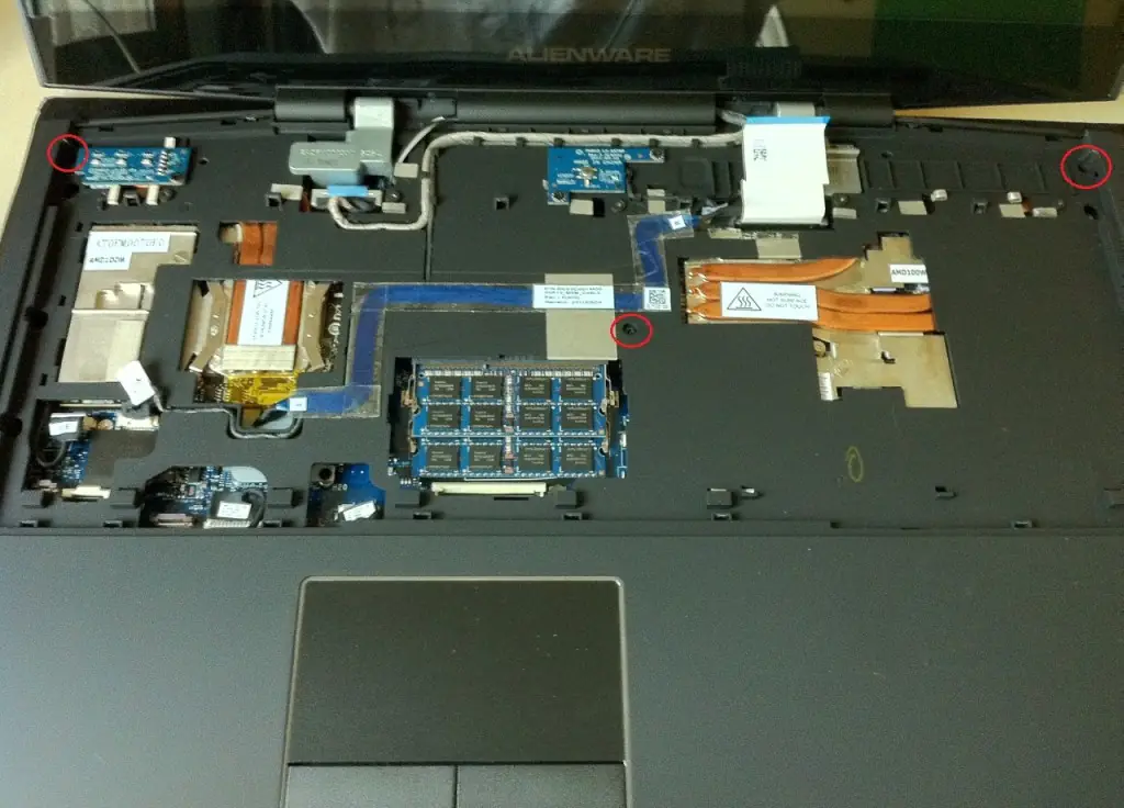 Remove the three screws