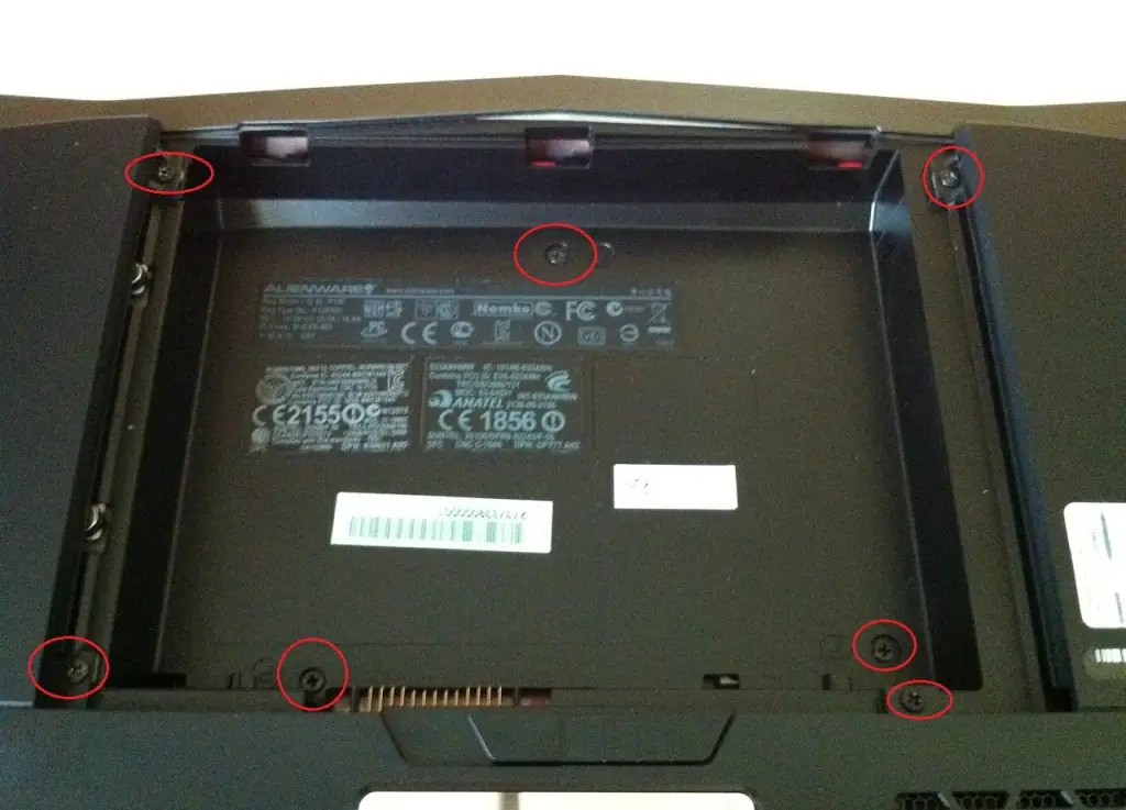 Remove the screws