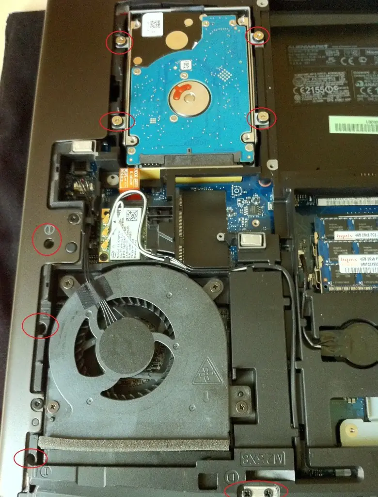 Remove the hard drive