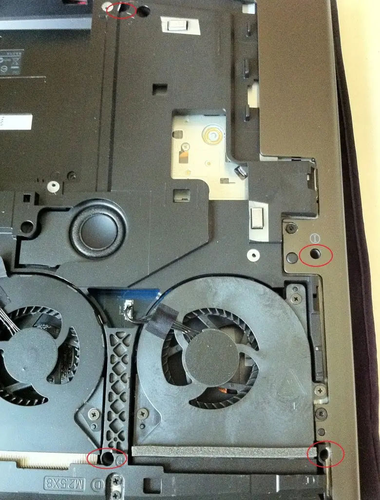 Remove the screws