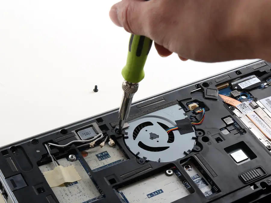 Remove the two screws