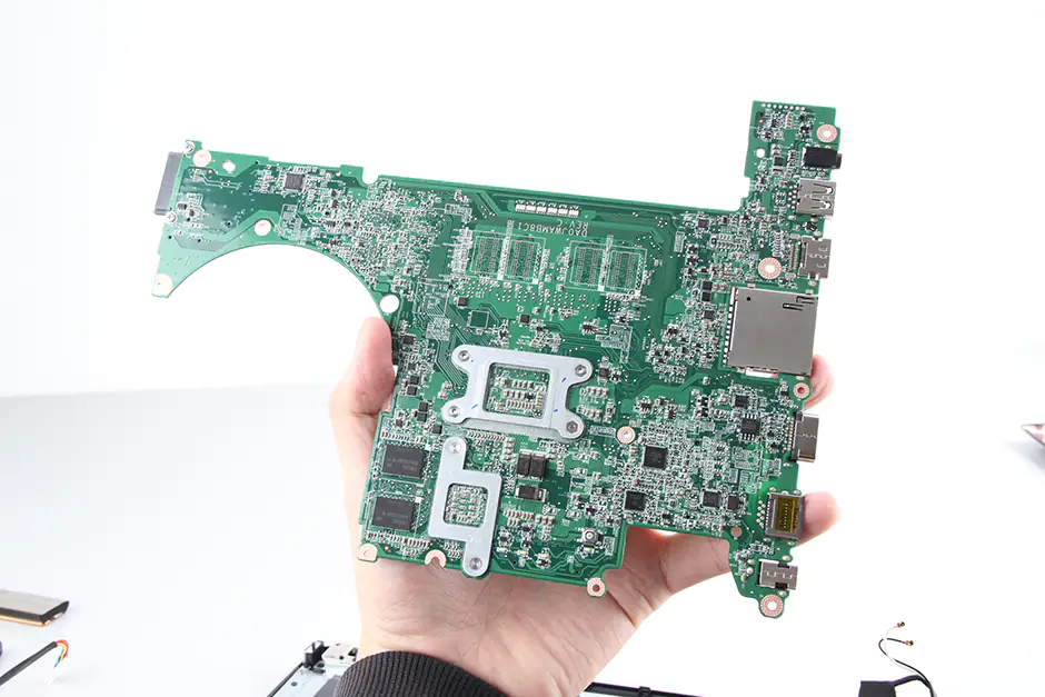 The back of the motherboard