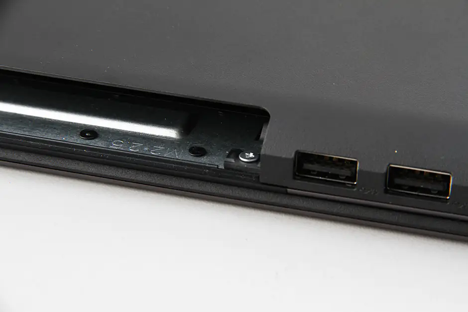 Remove the two screws