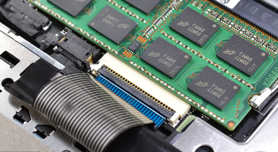 Disconnect the keyboard cable