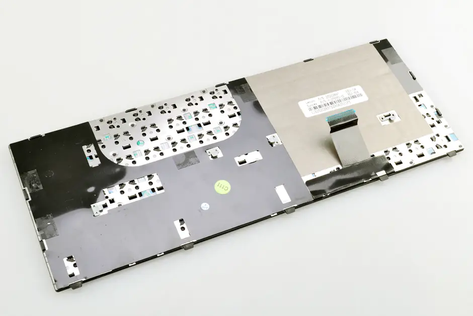 The back of the keyboard
