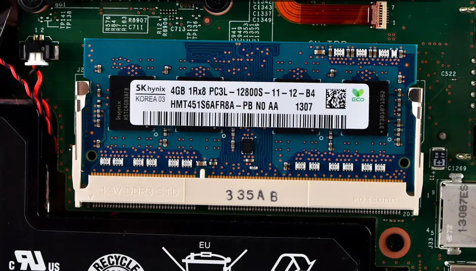 Remove the memory module