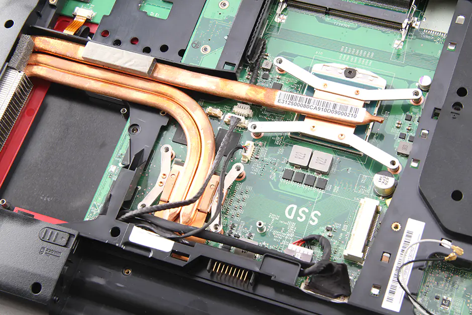 Remove the heat sink