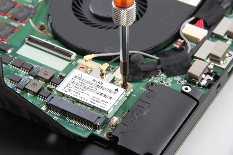 Remove the wireless card