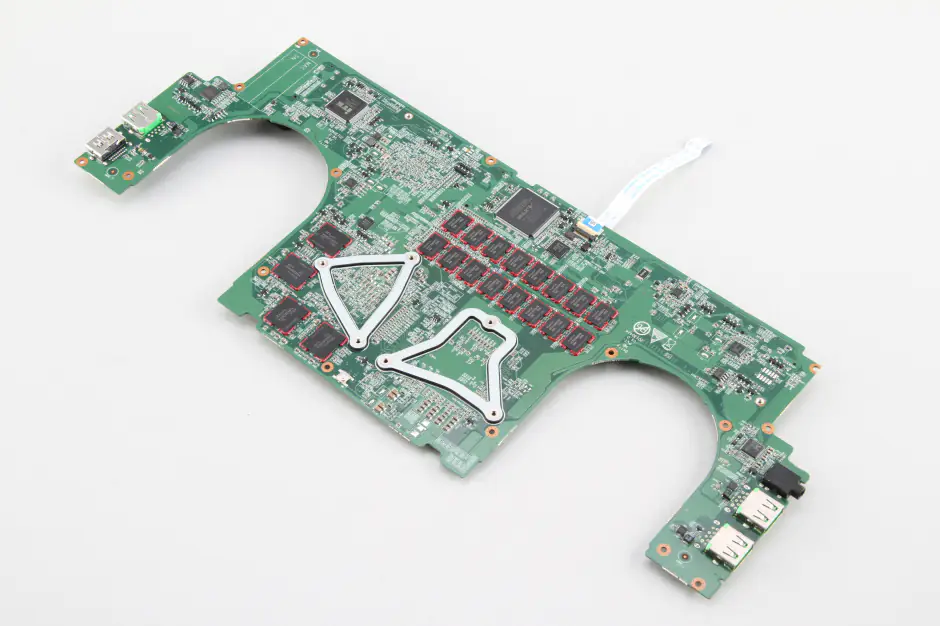 The back of the motherboard