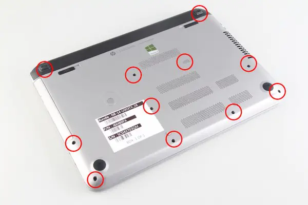 Remove all screws