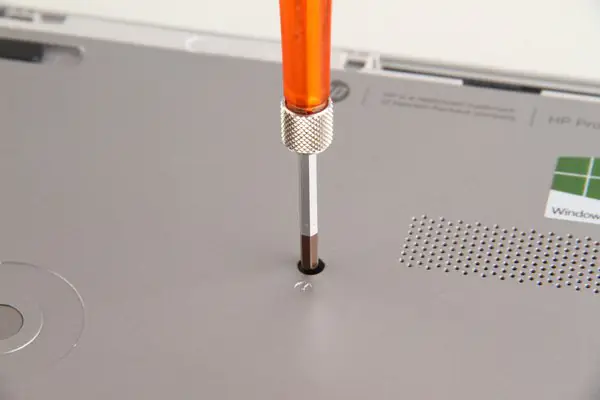 Remove the screw