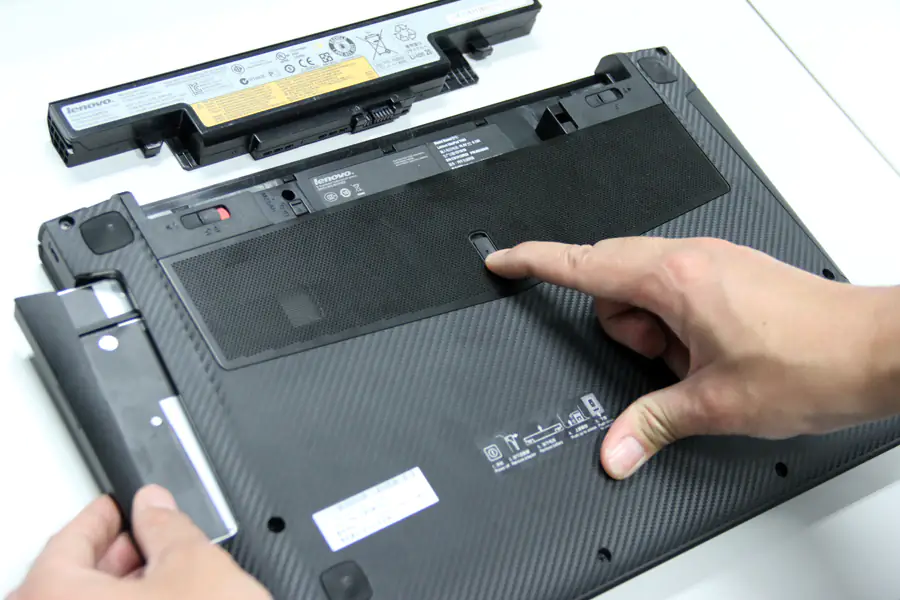 Pull out the DVD drive