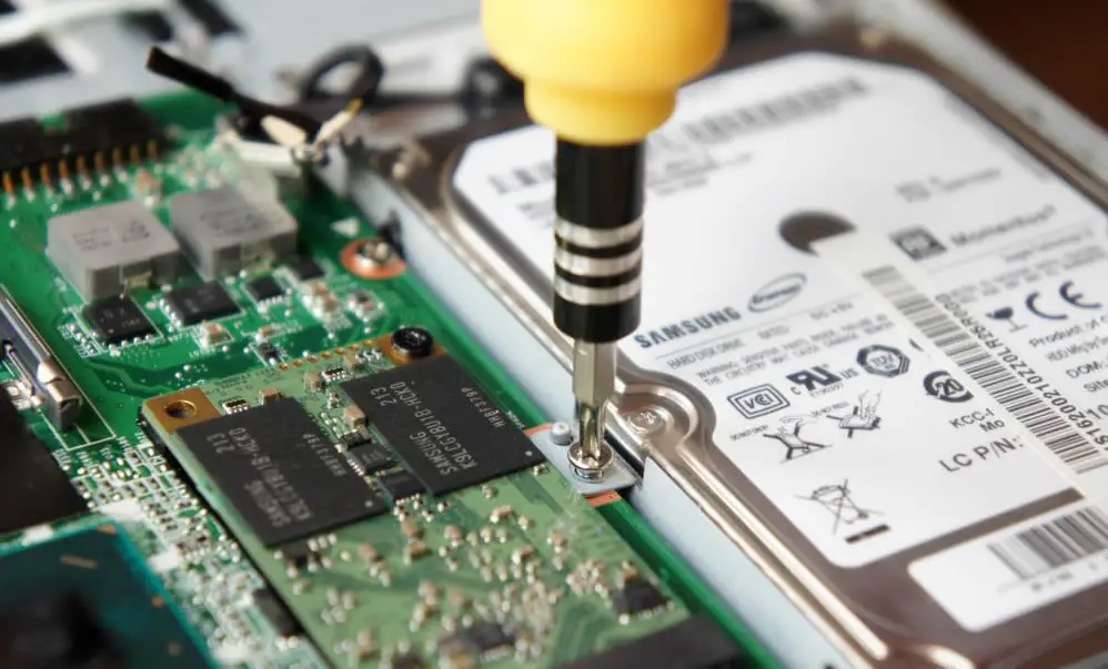 Remove the hard drive