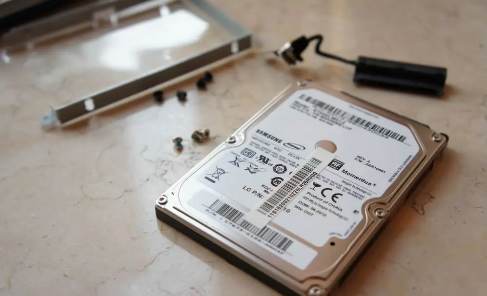 Remove the HDD caddy