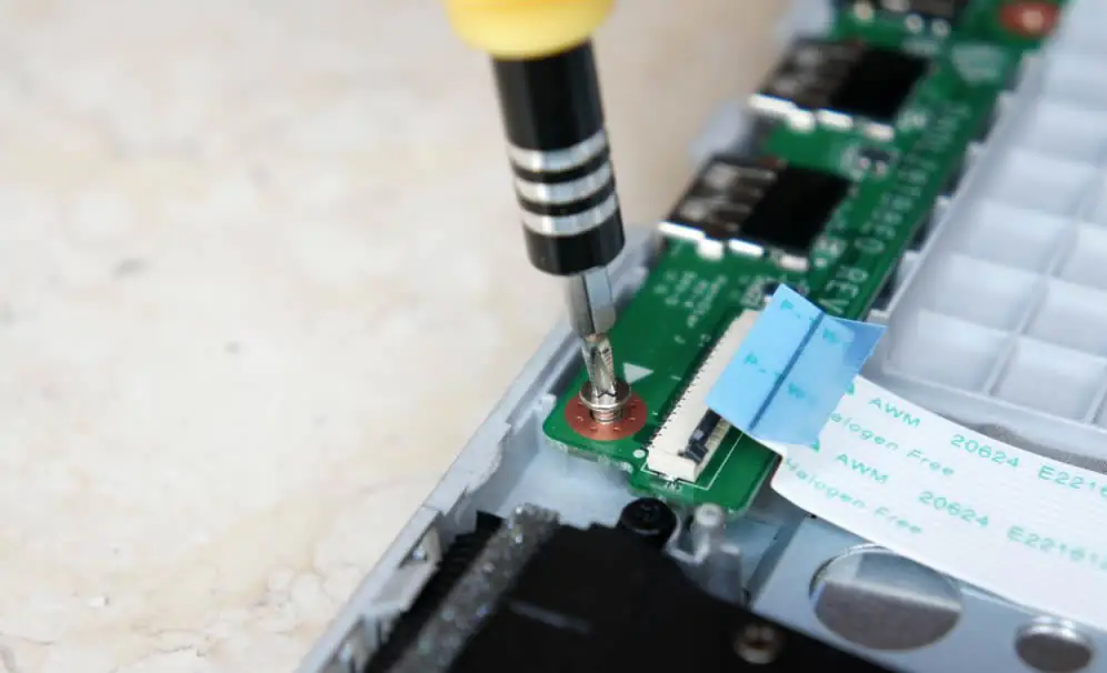 Remove the USB board
