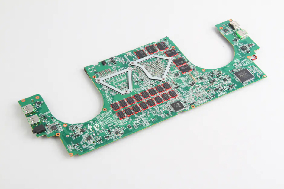 The back of the motherboard