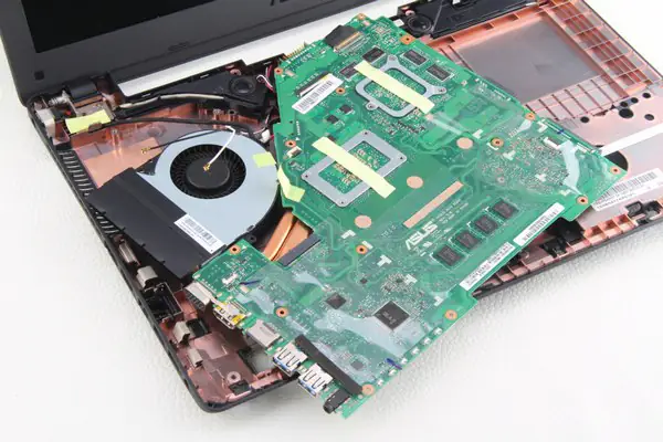 Remove the motherboard