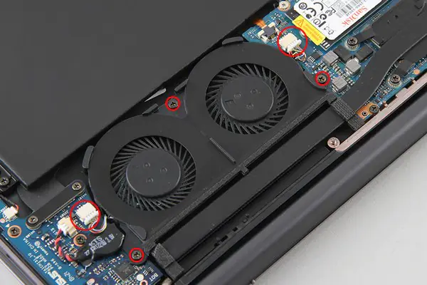 Remove the three screws