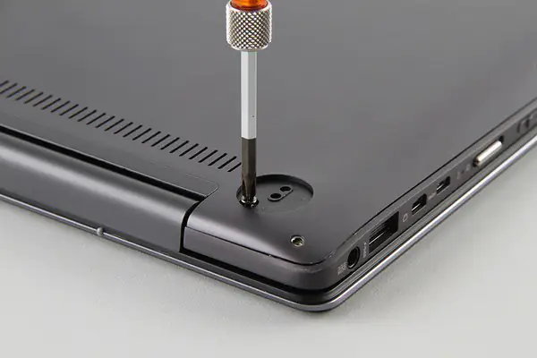Remove the two hidden screws