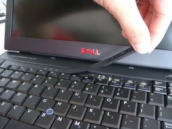 Remove the keyboard bezel