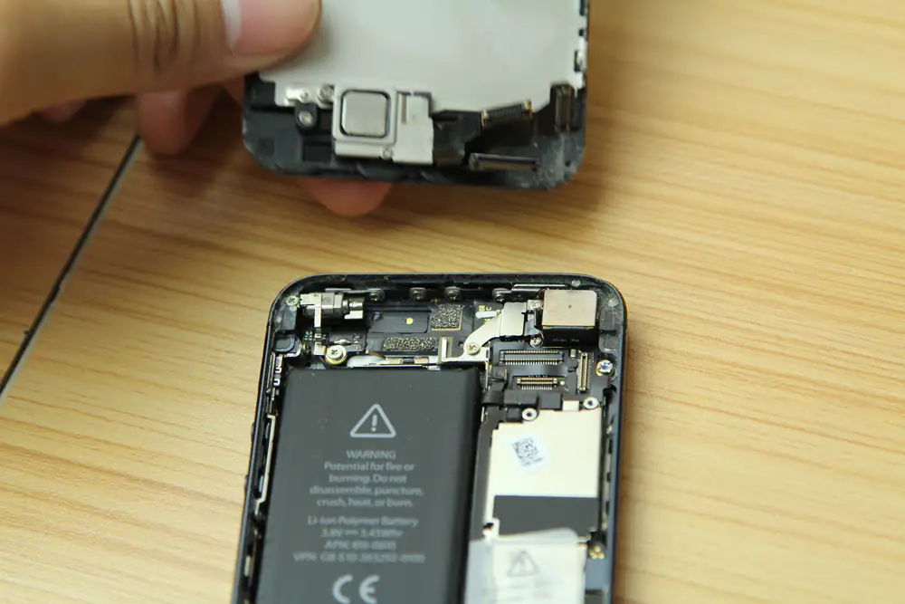 Remove the screen assembly
