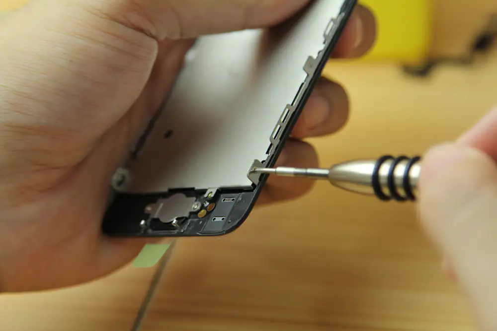Install the LCD screen frame