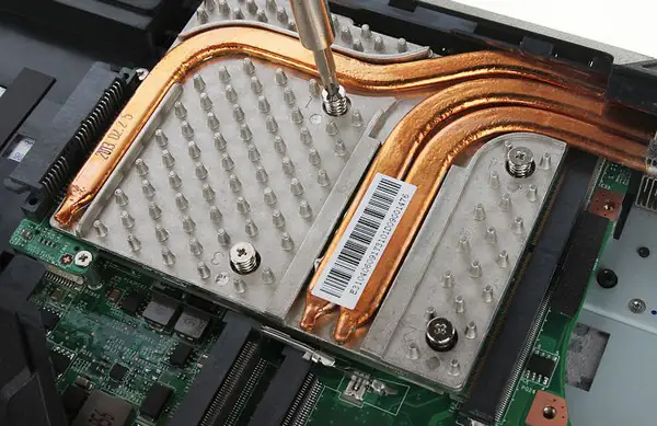 Remove the heat sink