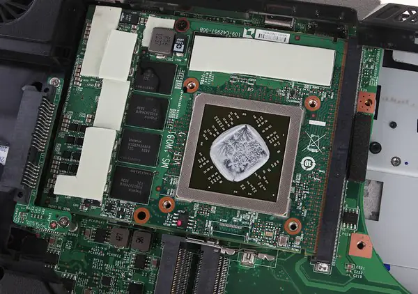 Remove the graphics card