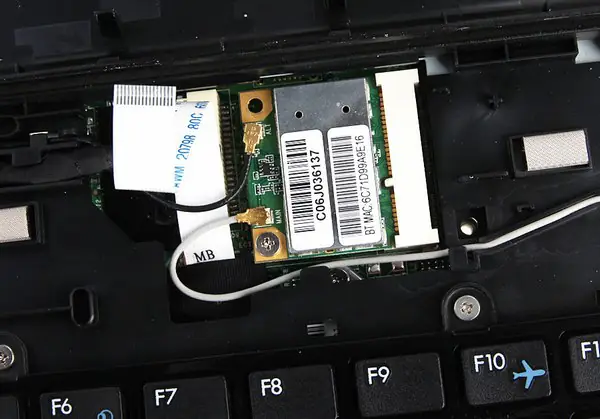 Remove the wireless card