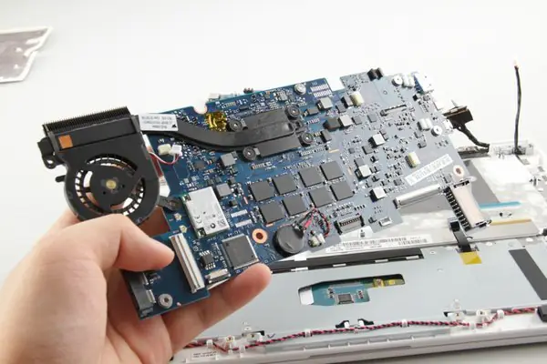 Remove the motherboard