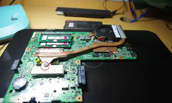 Remove the cooling system