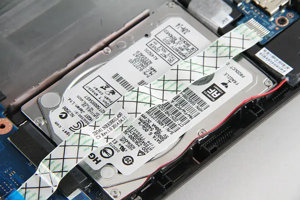 Remove the hard drive