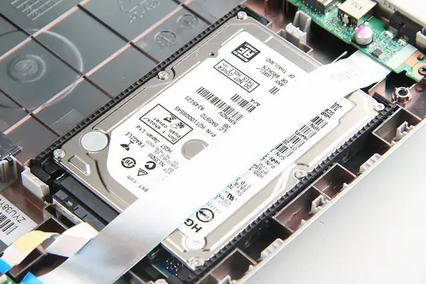 Remove the hard drive