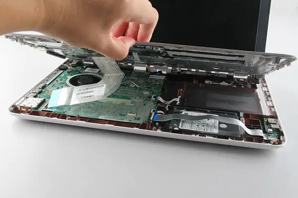 Remove the palm rest