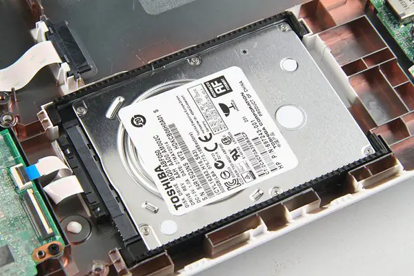 Remove the hard drive