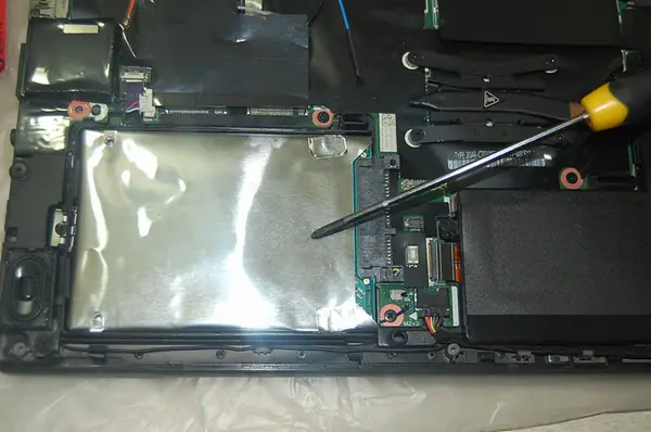 Remove the hard drive