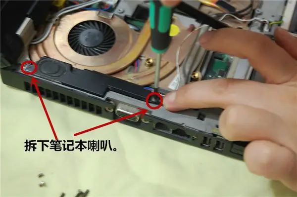 Remove the speaker