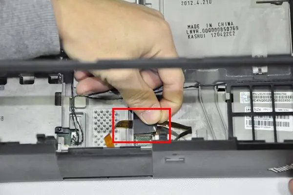 Disconnect the touchpad cable