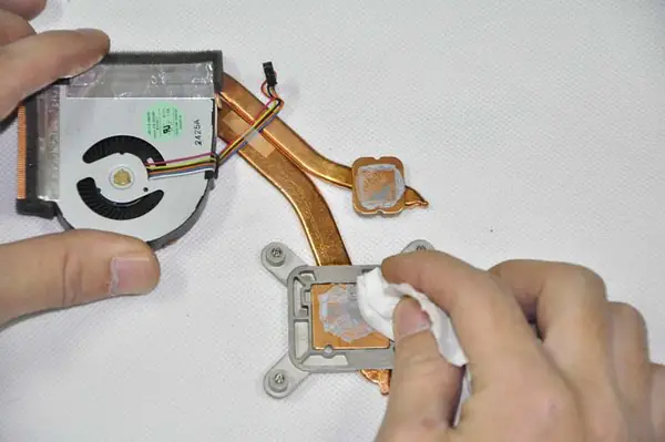 Remove the old glue